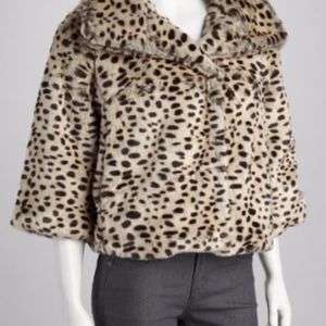 Leopard Faux Fur Chubby Jacket
